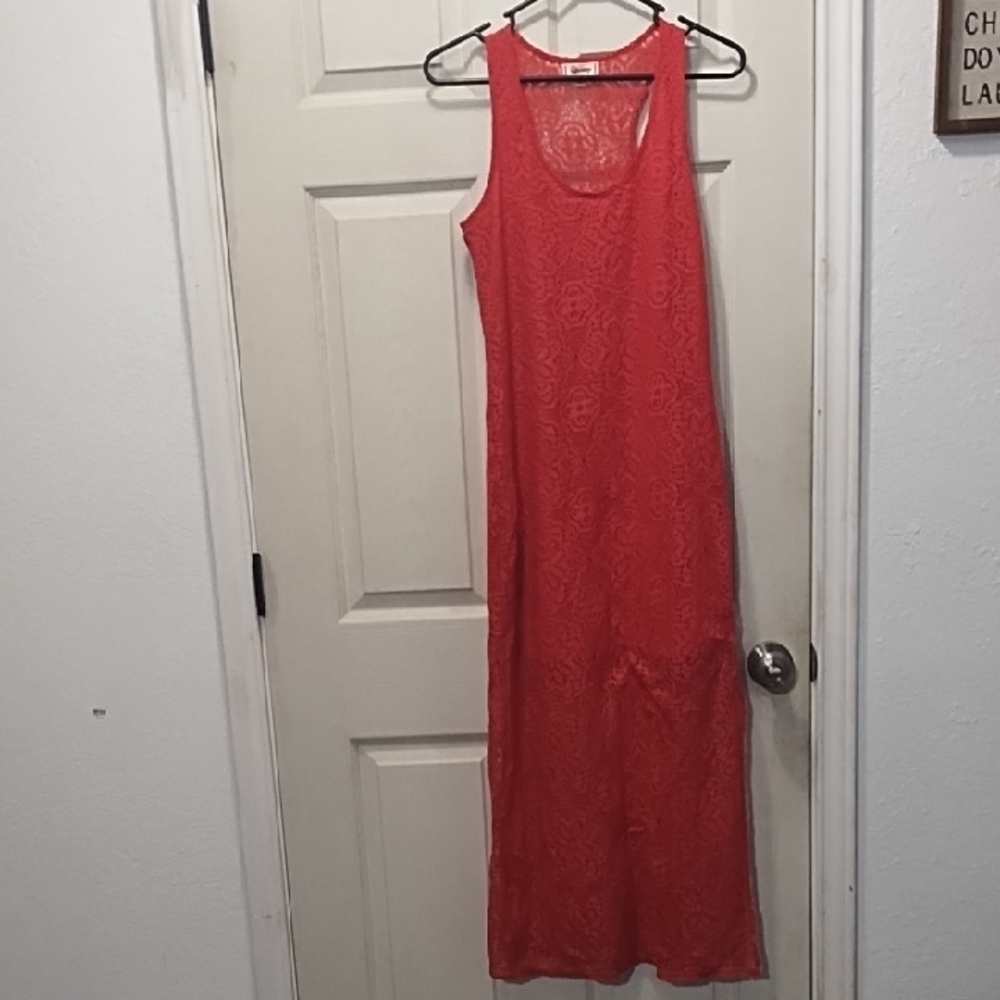 Olsenboye Fuschia Sleeveless Scoop Neck Sundress